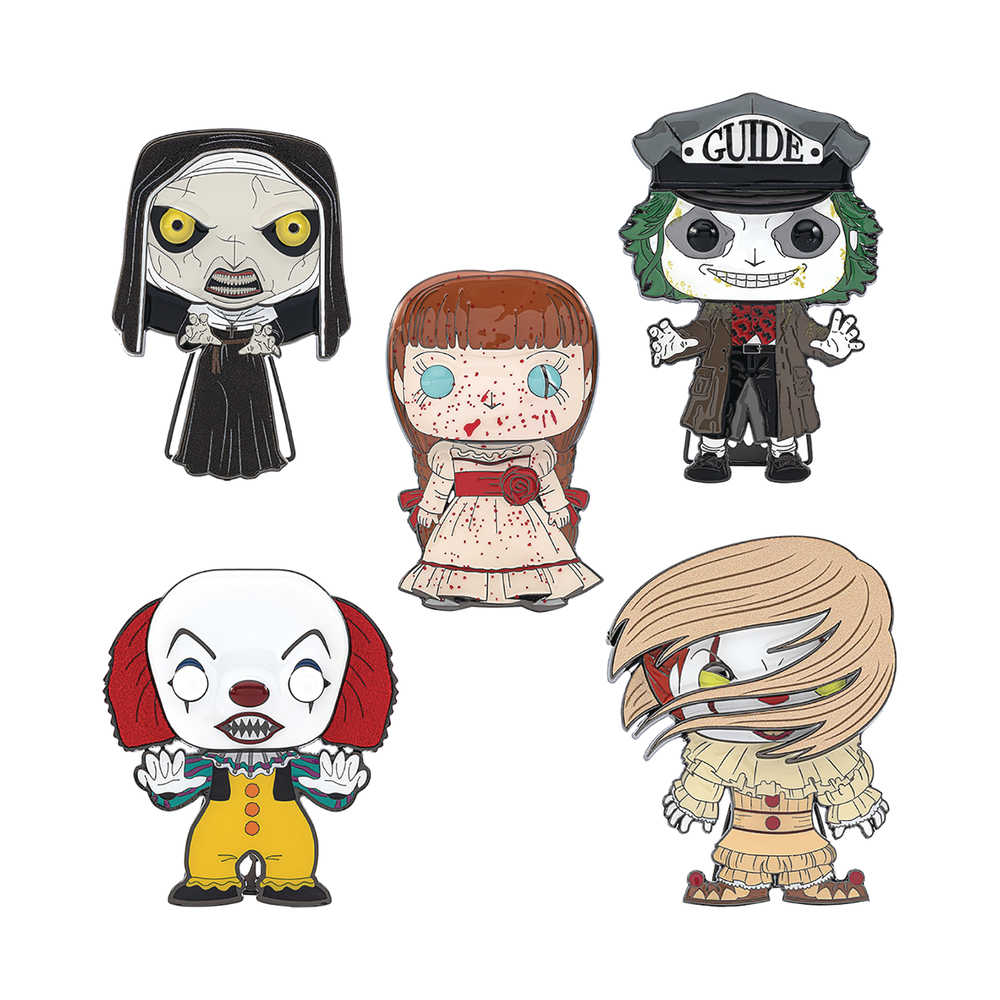 Pop Horror Large Enamel Pin 12 Pc Assortment 