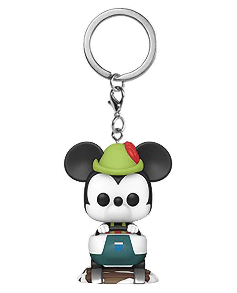 Pocket Pop Disney65 Th Mickey with Matterhorn Figure Keychain 