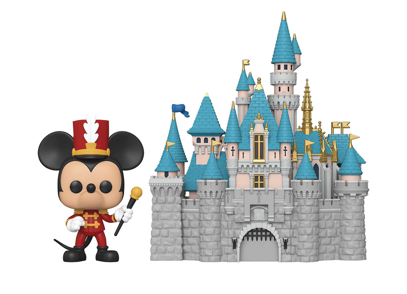 Pop Town Disney 65 Th Castle With Mickey Vinyl Figure 