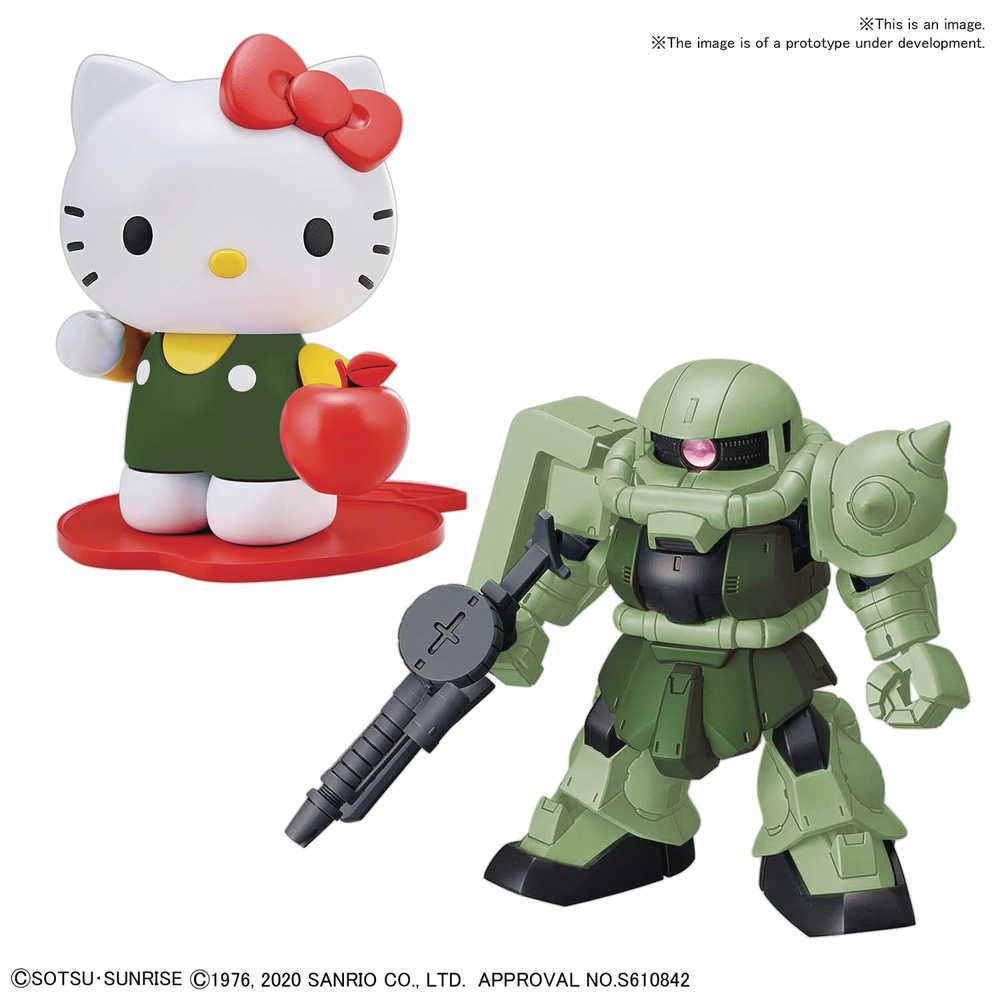 Hello Kitty Zaku II Gundam Cross Silhouette Model Kit 