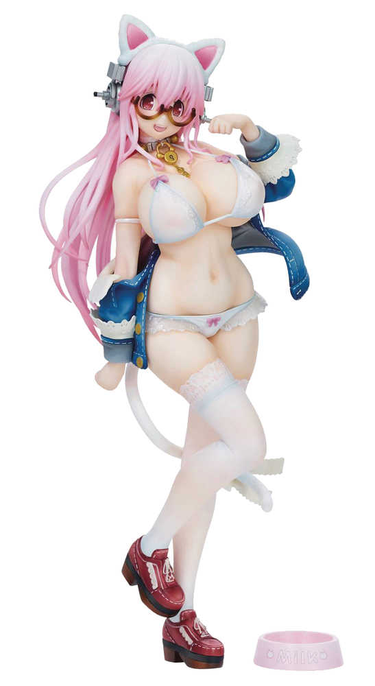 Super Sonico PVC Figure White Cat Ver (Mature) 