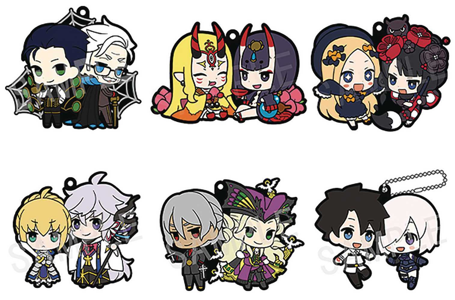 Fate Grand Order Rubber Mascot Buddy Colle Volume 2 6 Pc Ds 