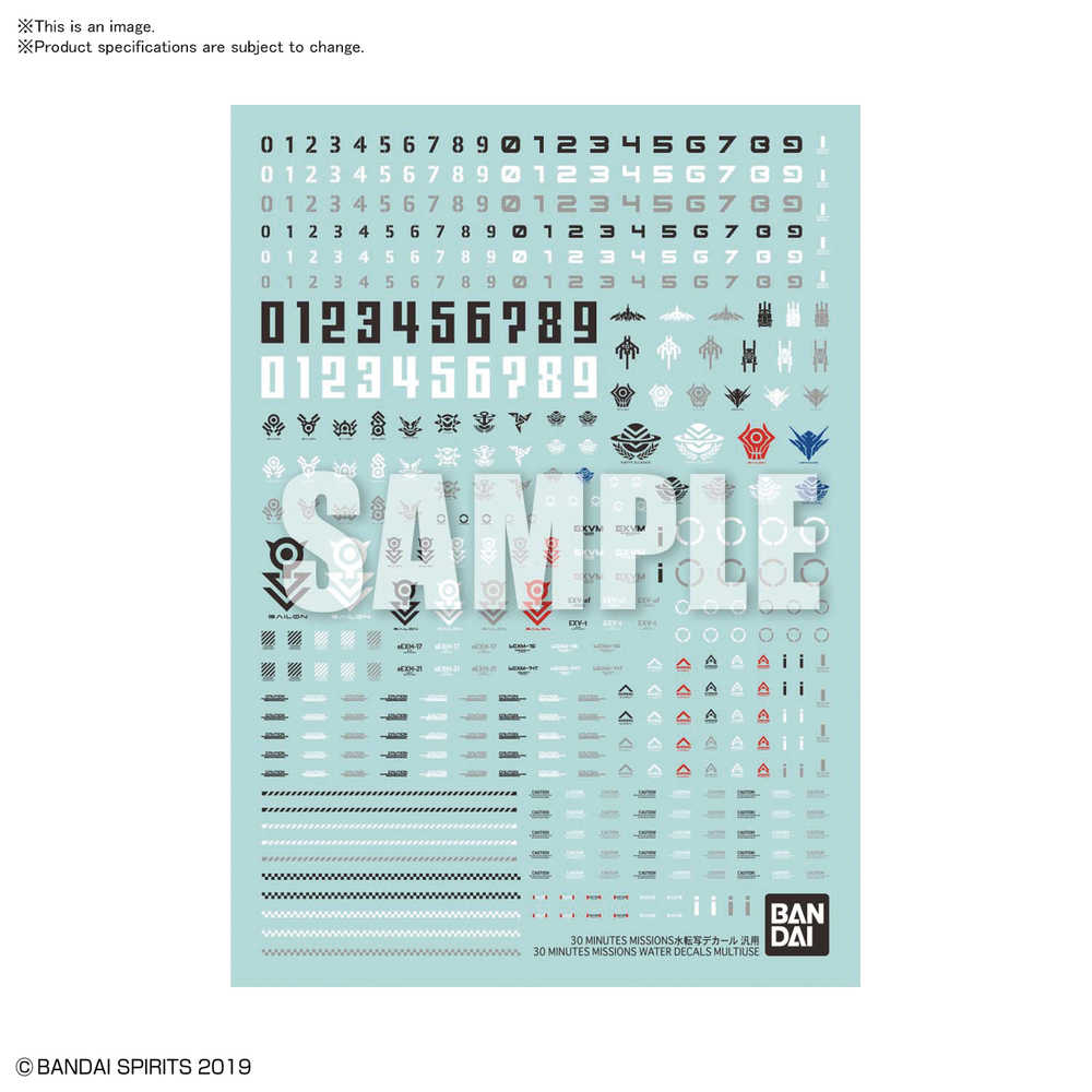 30 Minute Mission Multiuse Water Decals  