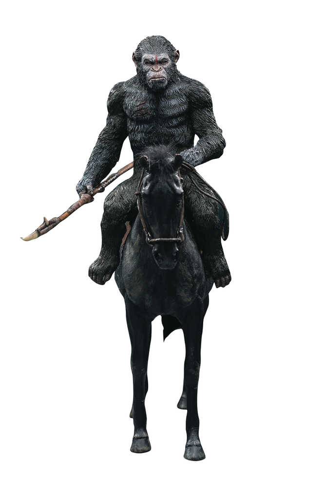 War of the Planet of the Apes Caesar W/Spear Soft Vinyl Statue (Ne
