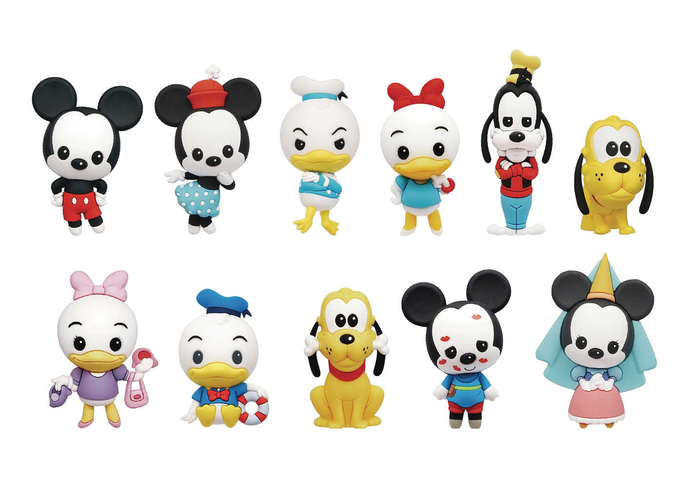 Disney Series30 3 D Foam Bag Clip 24 Pc Blind Mystery Box Display 