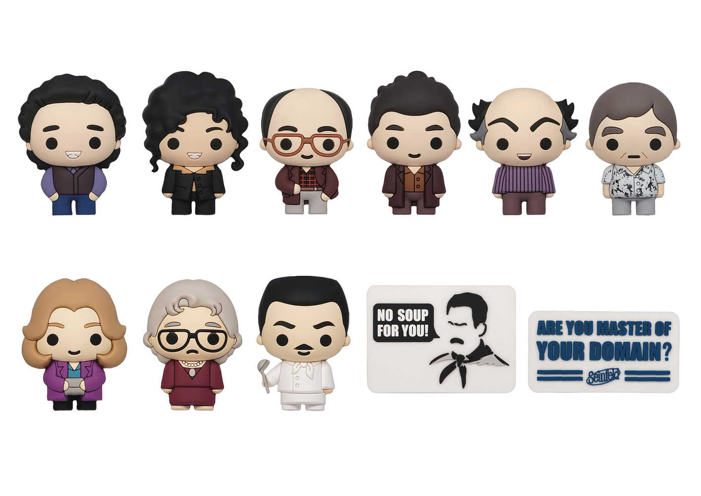 Seinfield 3 D Foam Bag Clip 24 Pc Blind Mystery Box Display 