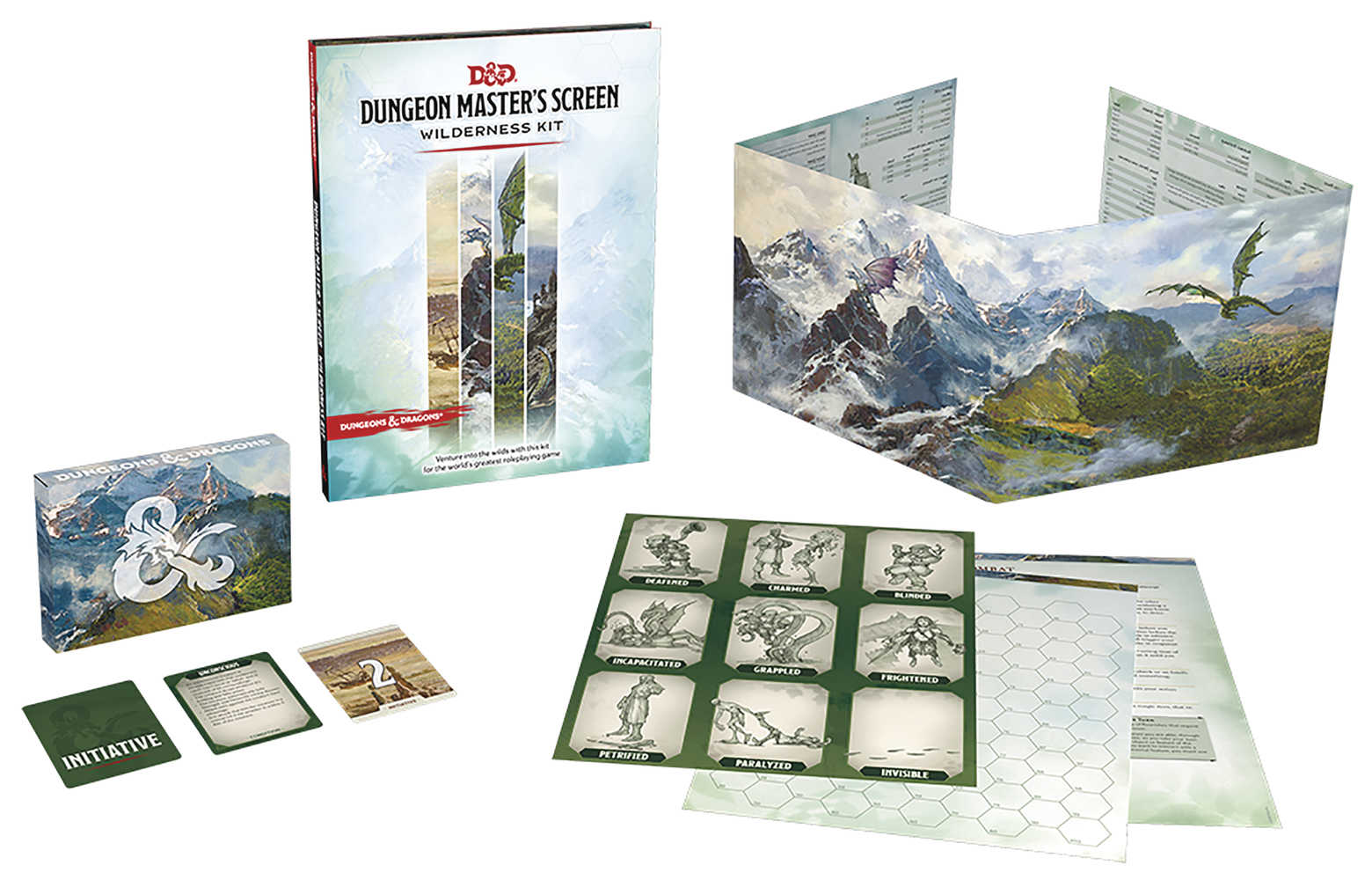 Dungeons & Dragons  Role Playing Game Direct Market Screen Wilderness Kit 