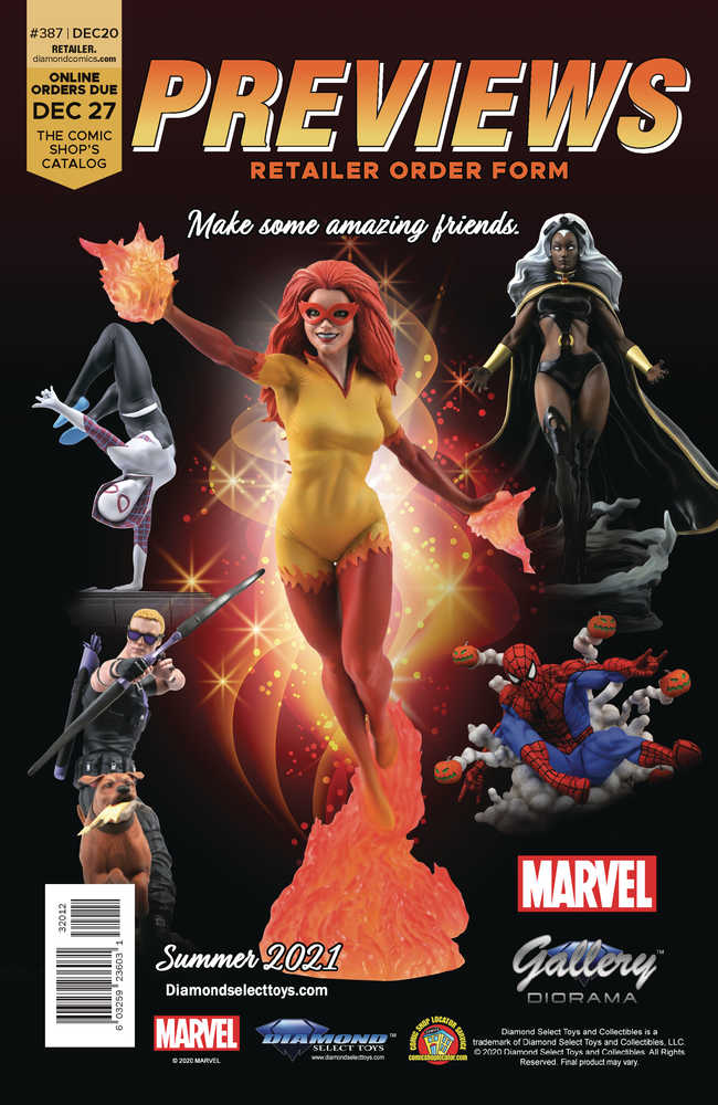 Previews #389 Feb 2021 Retailer Order Form Extras 