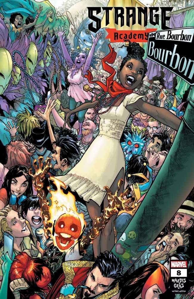 Strange Academy #8 Ramos Mardi Gras Variant