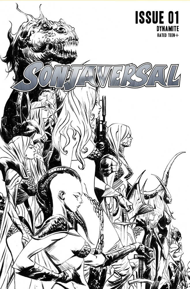 Sonjaversal #1 20 Copy Lee Black & White Variant Edition