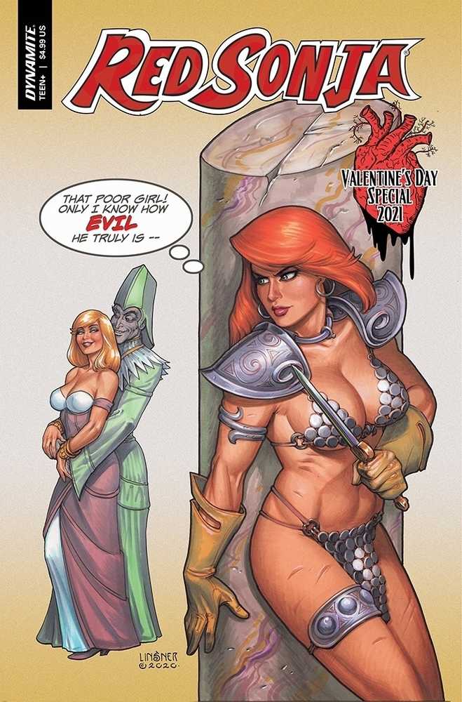 Red Sonja Valentines Sp One Shot Cover A Linsner