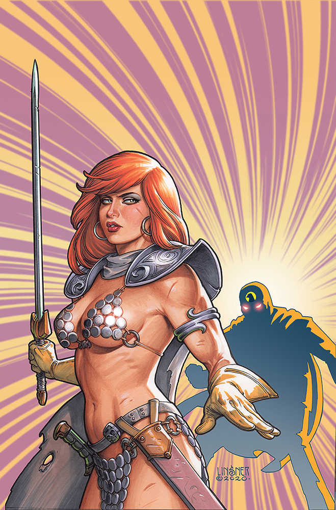 Red Sonja The Superpowers #2 Linsner Limited Full Art Cover