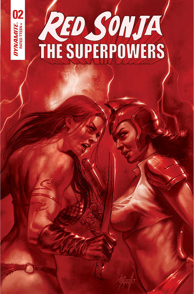 Red Sonja The Superpowers #2 Parrillo Crimson Red Art Cover