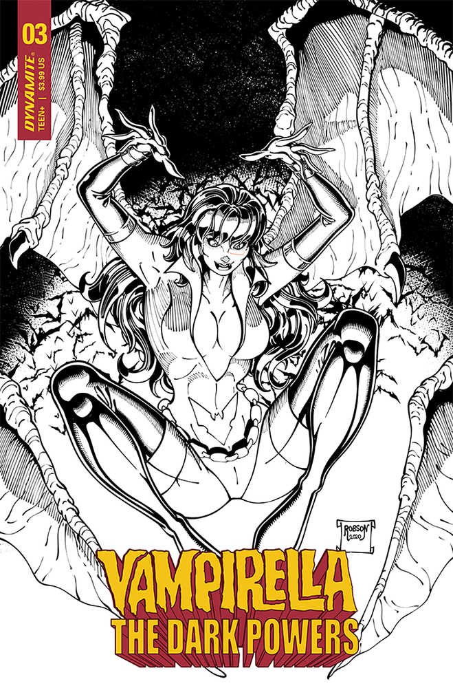 Vampirella Dark Powers #3 10 Copy Robson Black & White Variant Edition