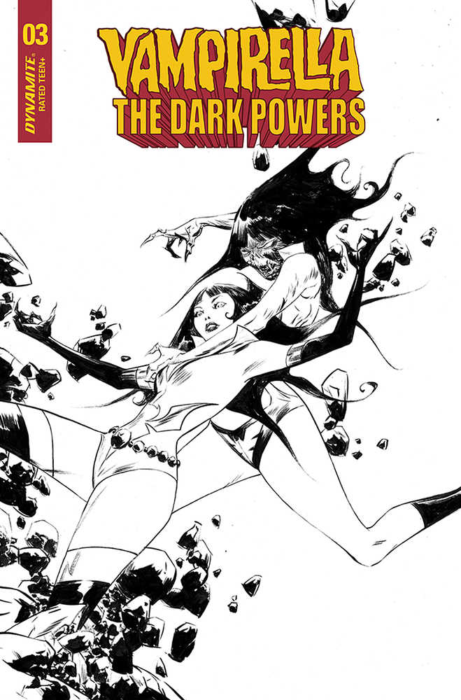 Vampirella Dark Powers #3 40 Copy Lee Black & White Variant Edition