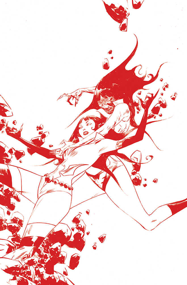 Vampirella Dark Powers #3 Lee Crimson Red Line Art Virgin Cv
