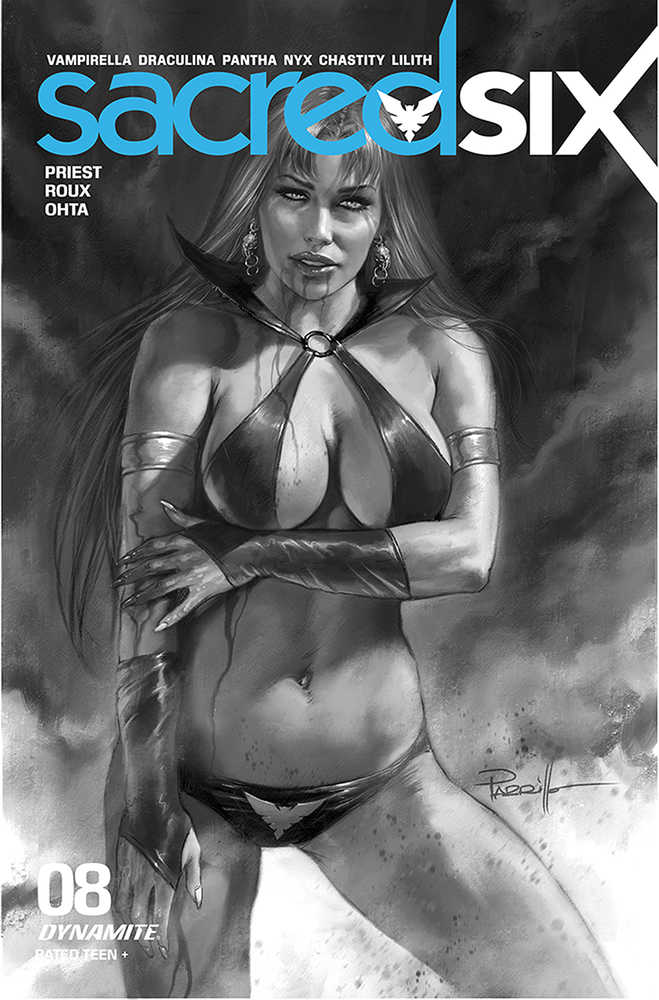 Sacred Six #8 30 Copy Parrillo Black & White Variant Edition