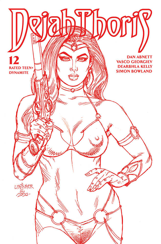 Dejah Thoris (2019) #12 Linsner Rare Limited Martian Red Cover