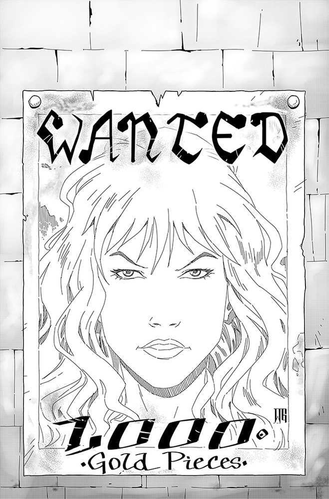 Red Sonja Price Of Blood #3 25 Copy Geovani Black & White Full Art Variant Edition