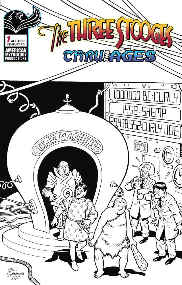 Three Stooges Through The Ages #1 Cover 1/100 Century Edition