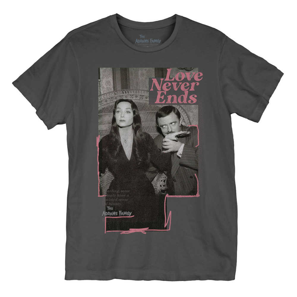 Addams Family Love Never Ends T-Shirt LG 