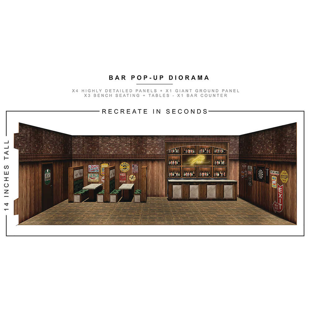 Extreme Sets Bar Pop Up 1/12 Scale Diorama  