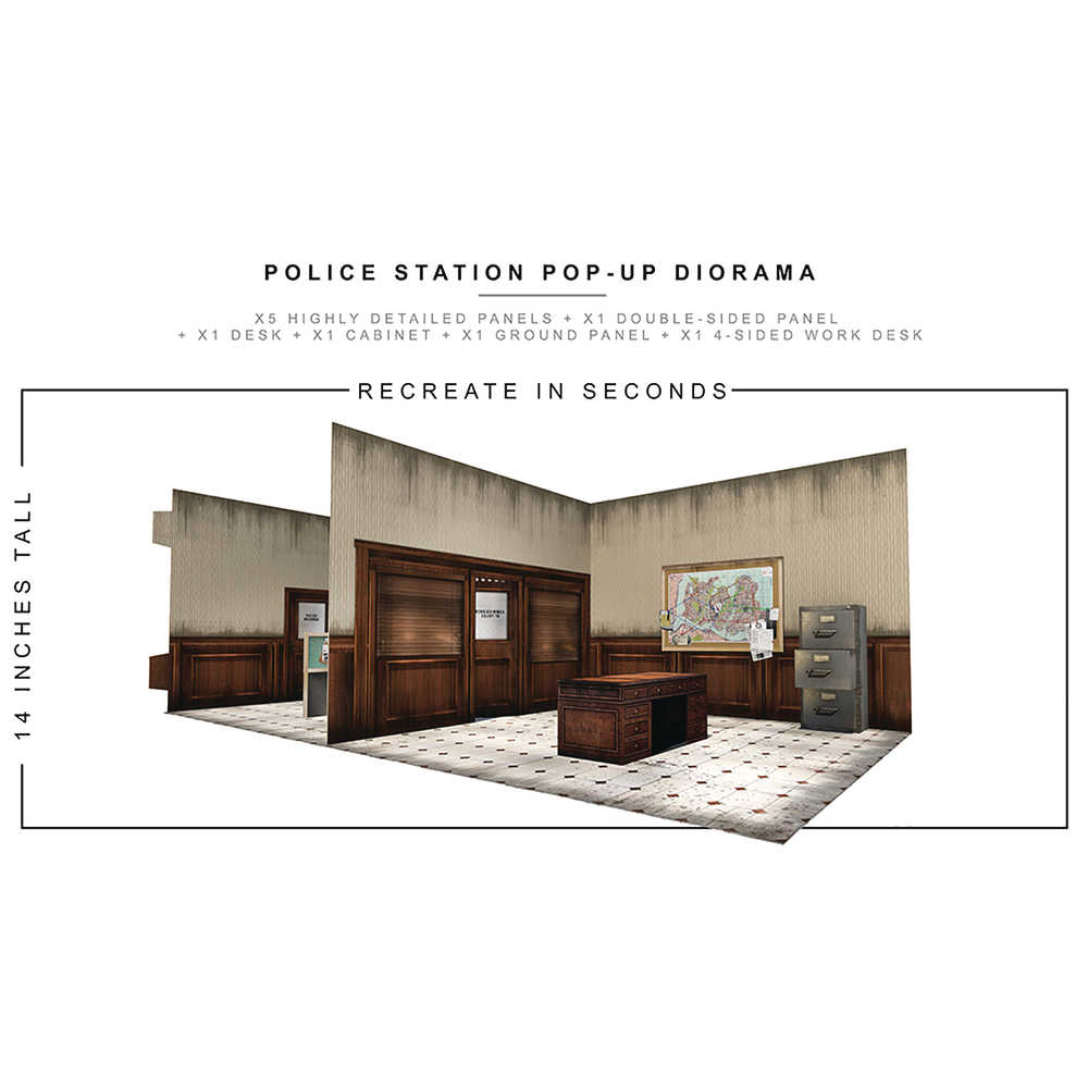 Extreme Sets Police Station Pop Up 1/12 Scale Diorama 