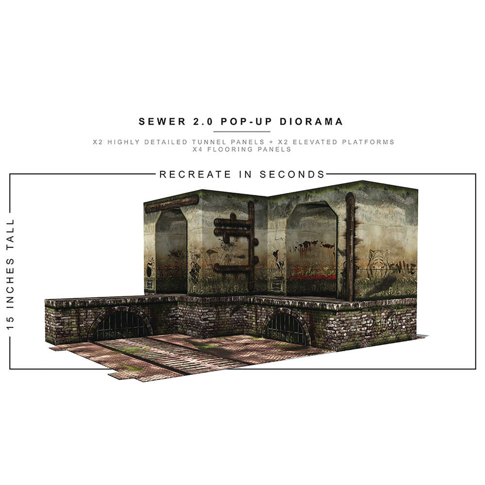 Extreme Sets Sewer 2 Pop Up 1/12 Scale Diorama  