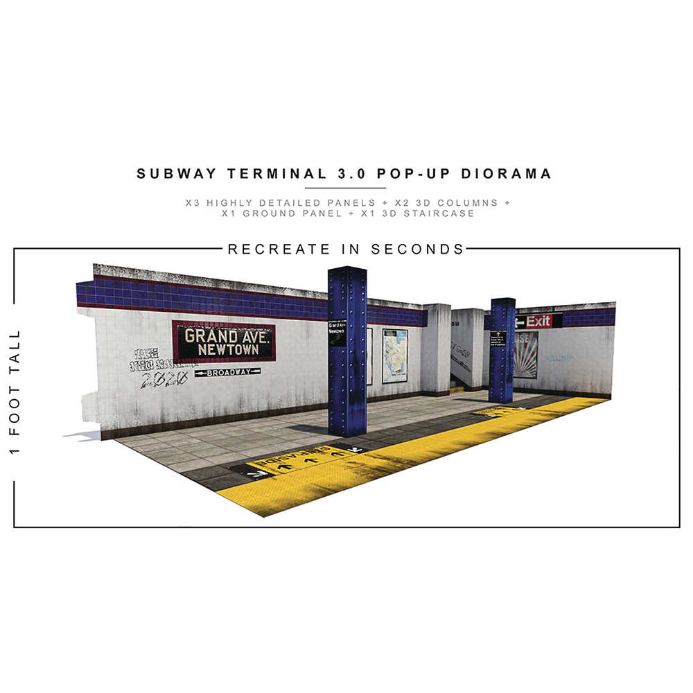 Extreme Sets Subway Terminal 3 Pop Up 1/12 Scale Diorama (Ne