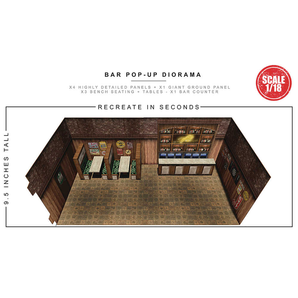 Extreme Sets Bar Pop Up 1/18 Scale Diorama  