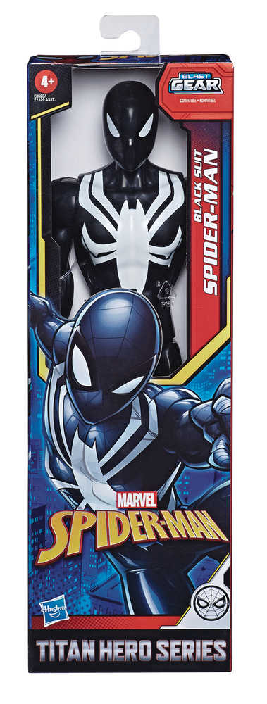 Spider-Man Titan Hero Ww Black Suit Spidey 12 In Action Figure Case 