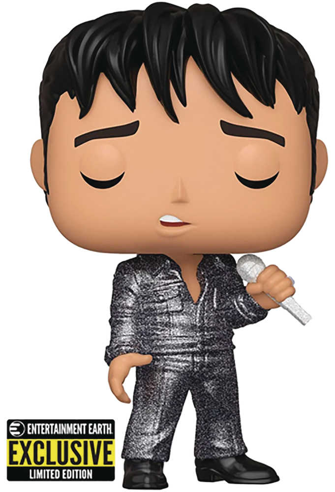 Pop Elvis Presley 1968 Comeback Special Diamond Glitter Figure