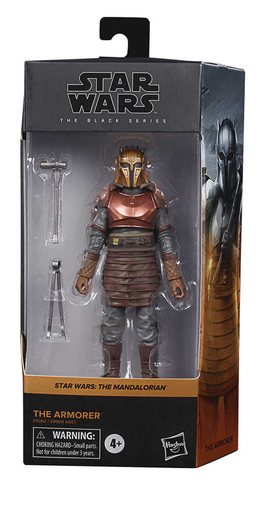 Star Wars Mandalorian Black Ser 6 In Armorer Action Figure Case  