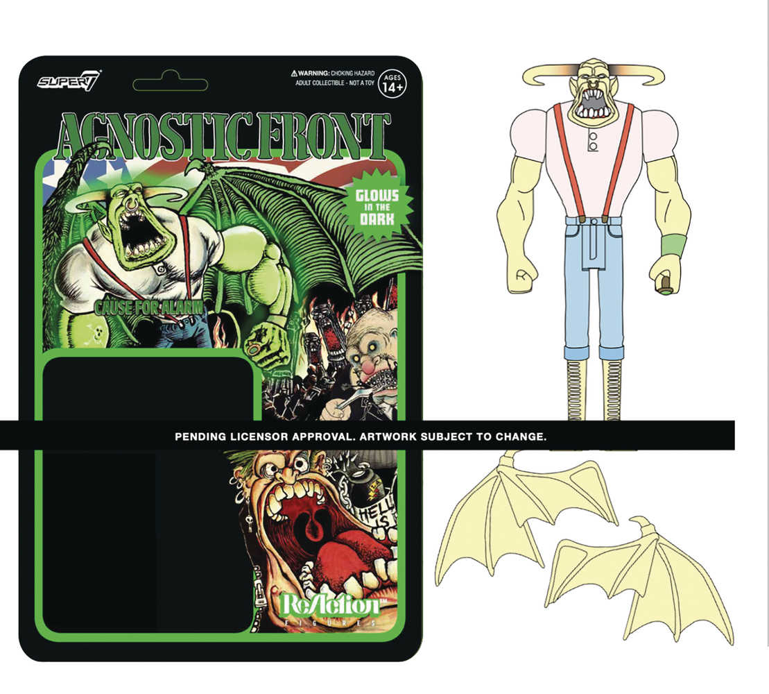 Agnostic Front Eliminator Glow In Dark Reaction Figure 