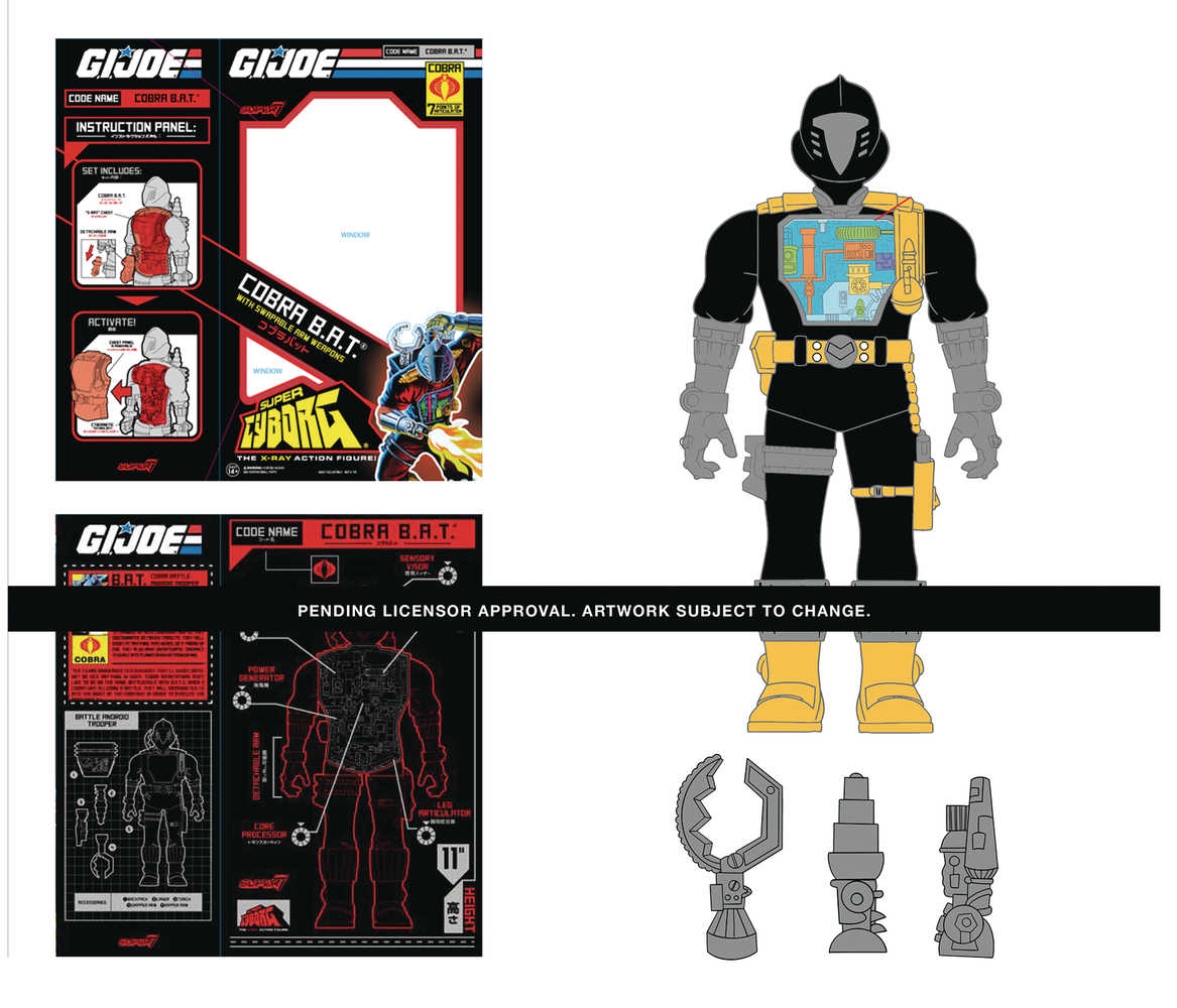 G.I. Joe Super Cyborg Cobra Bat V1 Reaction Figure  