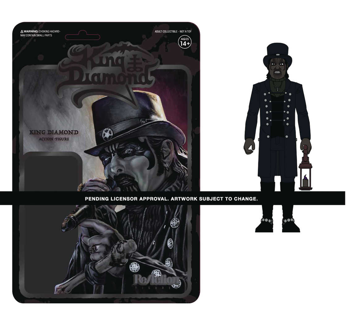 King Diamond Top Hat Black Metal Reaction Figure  