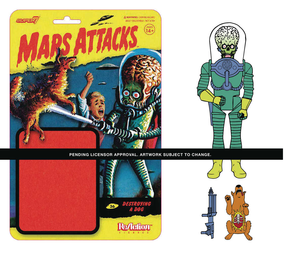 Mars Attacks Destroying A Dog Reaction Figure  