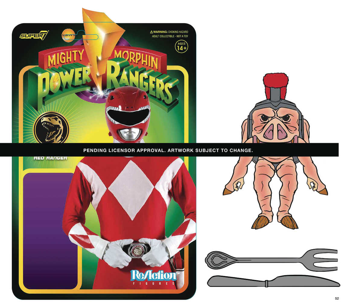 Mighty Morphin Power Rangers Pudgy Pig Reaction Figure 