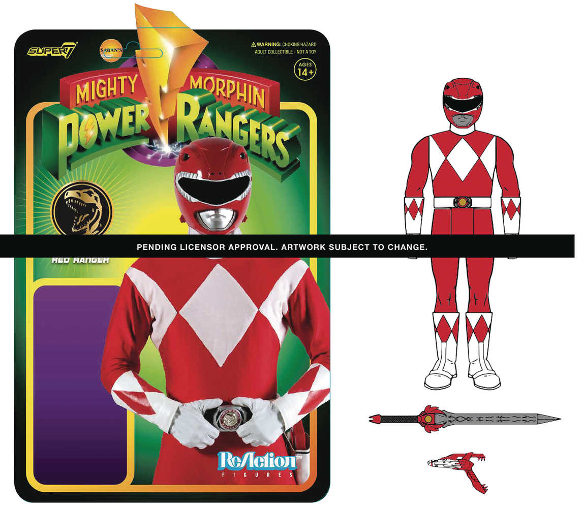 Mighty Morphin Power Rangers Red Ranger Reaction Figure (Net