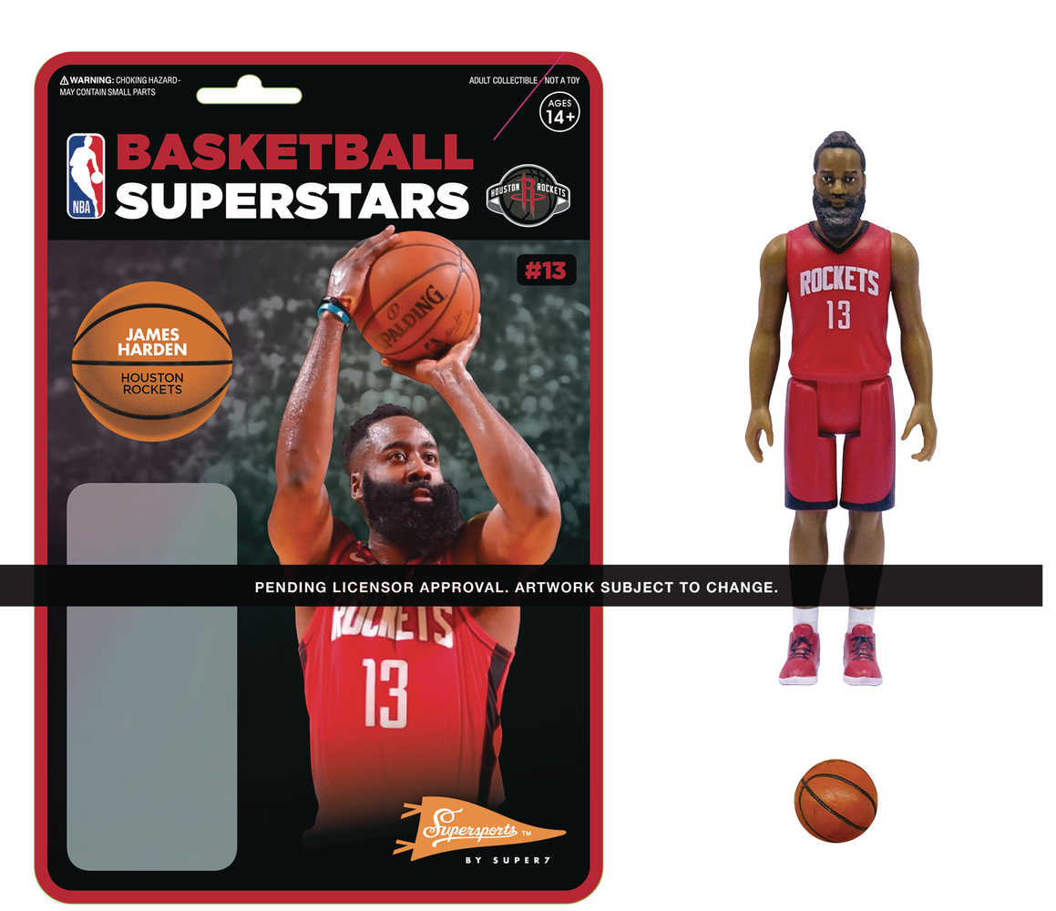Nba Houston Rockets James Harden Reaction Figure  