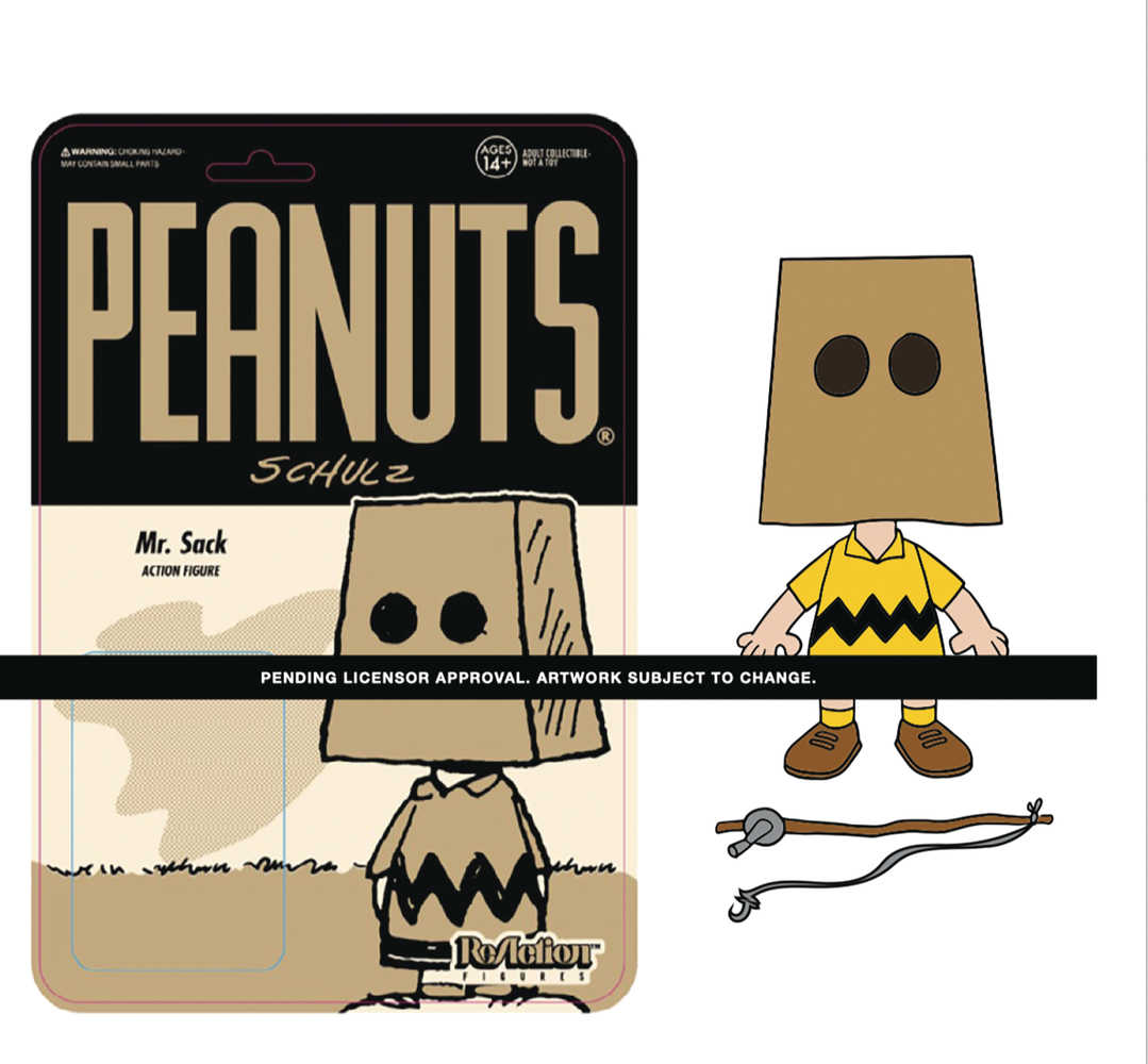 Peanuts Mr Sack W3 Reaction Figure  