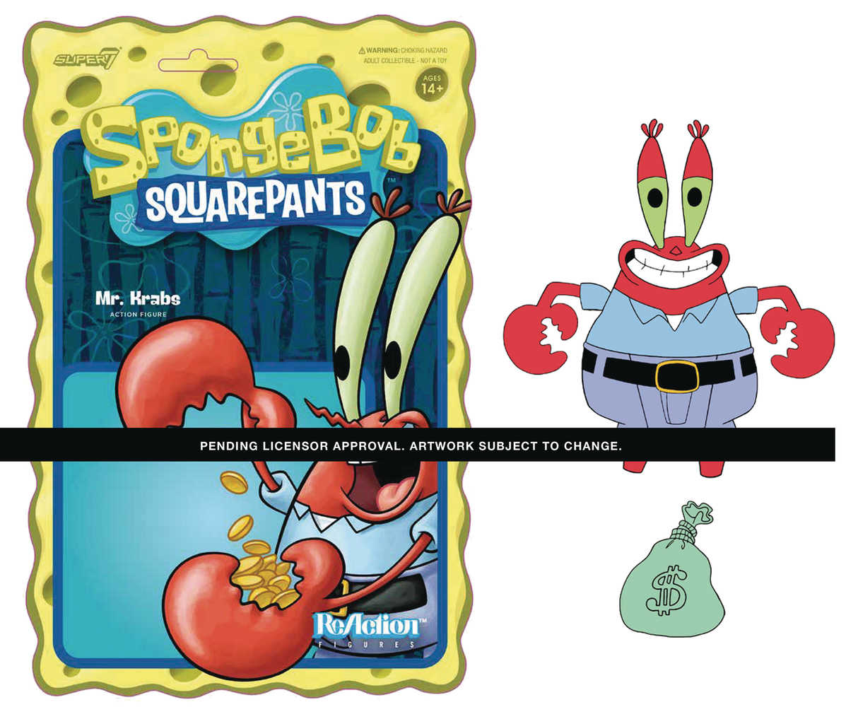 Spongebob Squarepants Mr Krabs Reaction Figure  