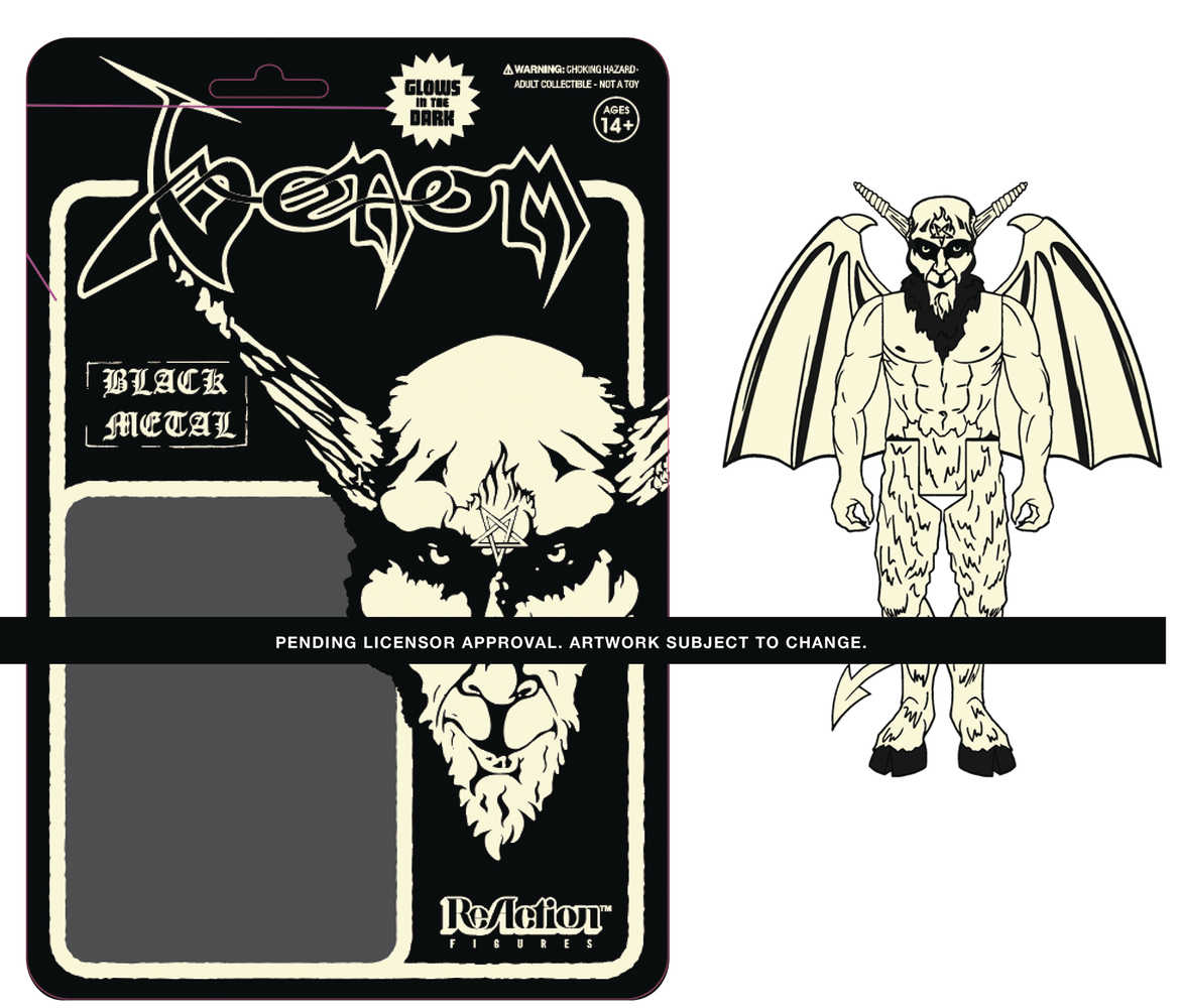Venom Black Metal V2 Glow In The Dark Reaction Figure 