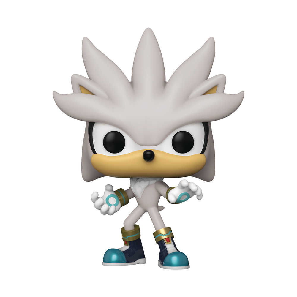 Pop Games Sonic 30 Th Silver The Hedgehog Vinyl Figure 