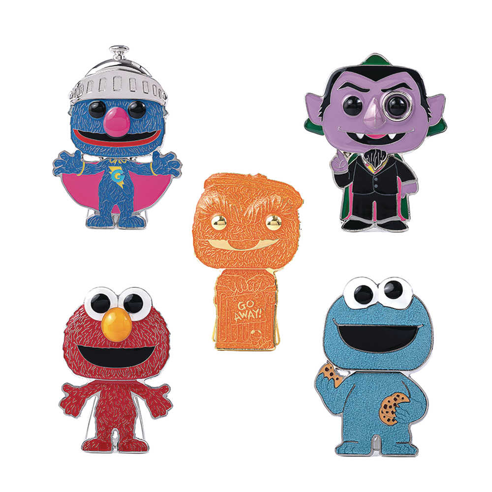 Pop Sesame Street Large Enamel Pin 12 Pc Assortment 