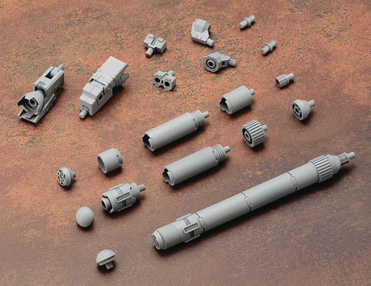 Msg Mecha Supply 4 Propellant Tank Type Round Model Kit Acc (N