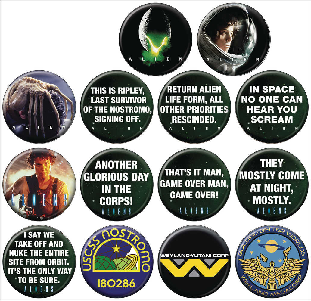 Alien 144 Pc Button Assortment Display 