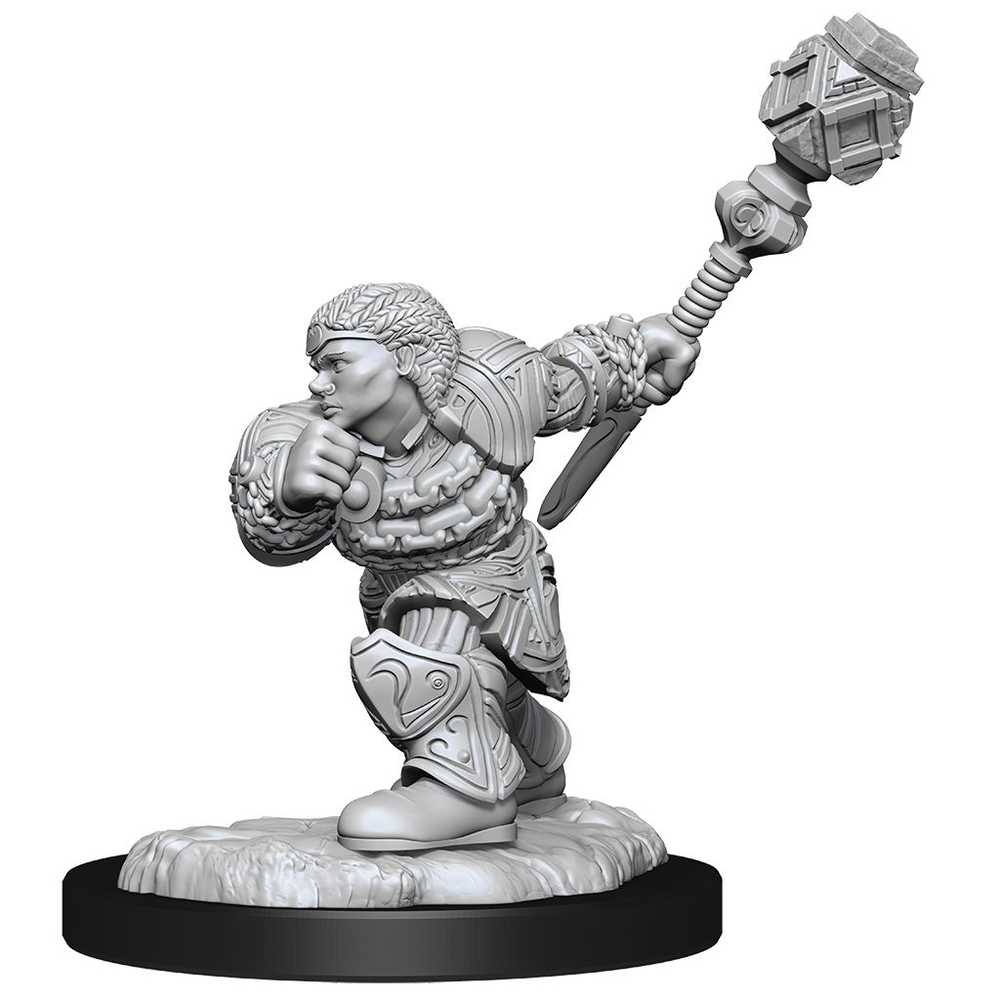Magic The Gathering Unpainted Minis W14 Dwarffighter & Classic 