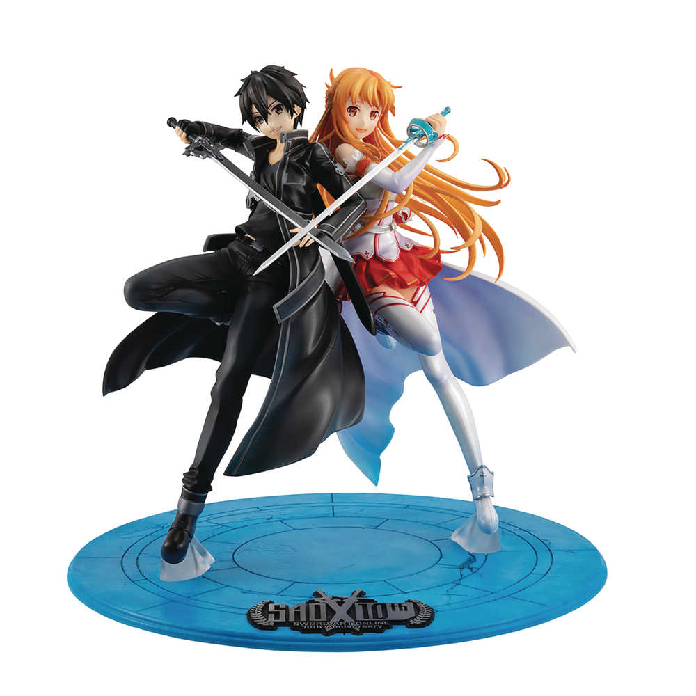 Lucrea Sword Art Online Kirito & Asuna 10 Th Anniv PVC Figure (C