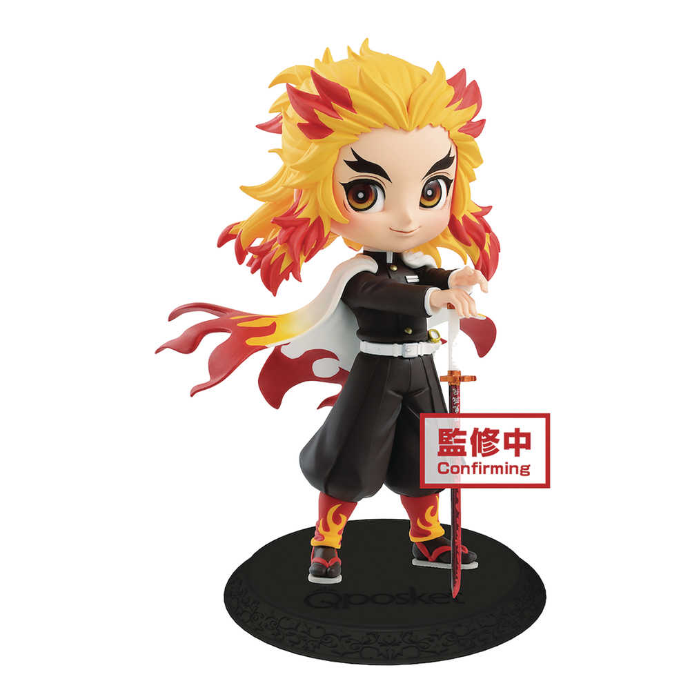 Demon Slayer Kimetsu Q Posket Kyojuro Rengoku Figure Ver 1 